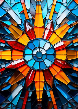 Stained Glass Sunburst