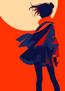 Anime Girl Silhouette