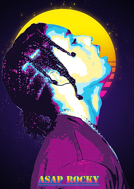 ASAP Rocky Retro Art