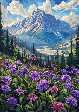 Mountain Meadow Flowers