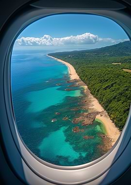 Aerial View of Coastal Landscape
