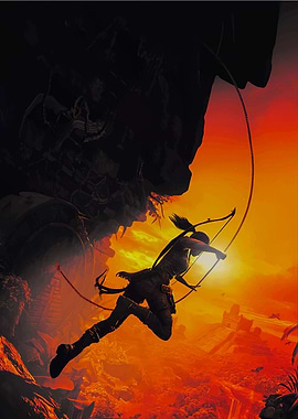 Tomb Raider Action Poster