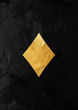 Gold Diamond on Black