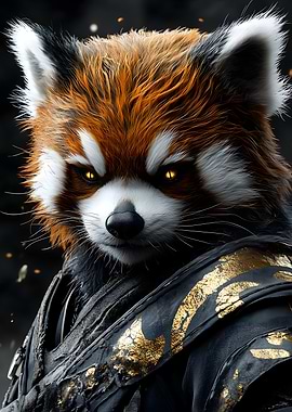 Red Panda Warrior Animal