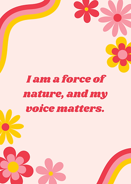 Empowering Feminist Wall Art - Inspirational Affirmation Quotes for Women