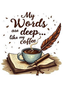 Writing Poetry - My Words are Deep like my Coffee