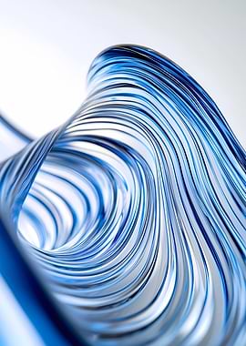 Abstract Blue Swirls