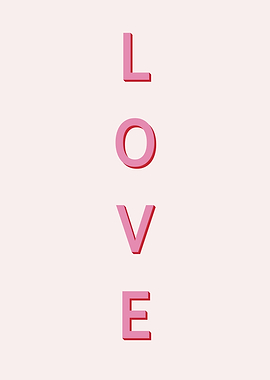 Pink Love Typography