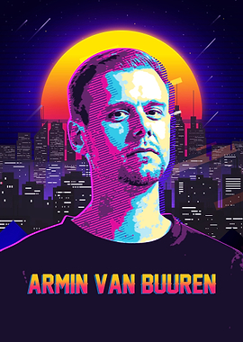 Armin van Buuren Retro Poster