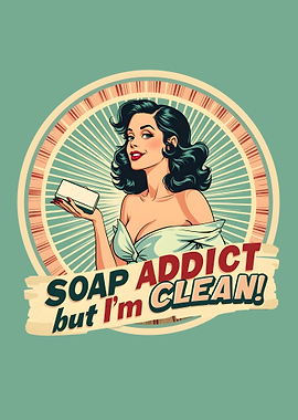 I'm a Soap Addict But I'm Clean - Soap Making Humor