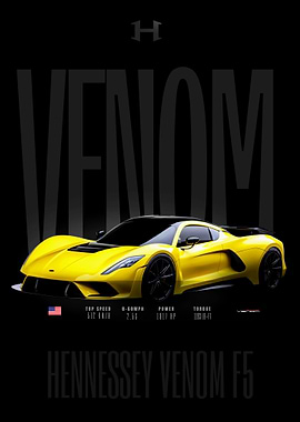 Hennessey Venom F5 Poster