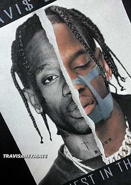 Travis Scott Split Face