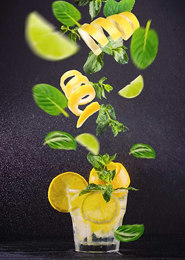 Lemon & Mint Cocktail