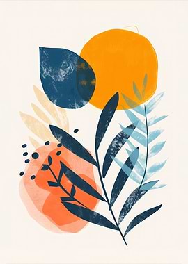 Abstract Floral Art Print