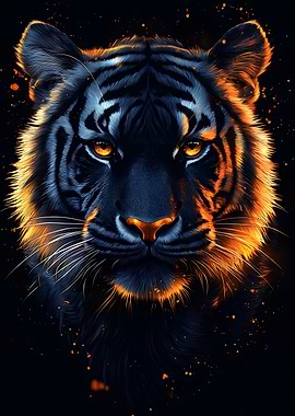 Fiery Tiger Portrait