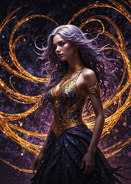 Enigmatic Celestial Sorceress