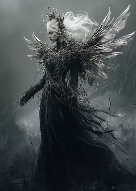 Dark Angel with Wings