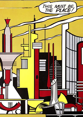 Roy Lichtenstein Pop Art Cityscape