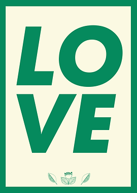 Green Love Poster