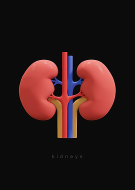 3D Kidneys Illustration