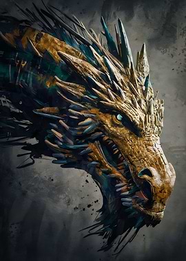Golden Dragon Portrait