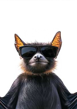 Cool Bat in Sunglasses