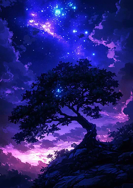 Night Sky Tree