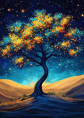 Night Sky Tree
