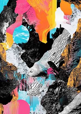 Abstract Collage Art