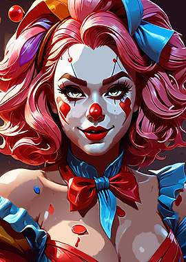 Clown Girl Portrait
