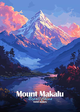 Mount Makalu Poster
