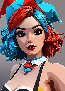 Jester Girl Digital Art