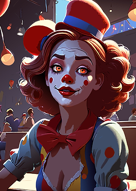 Clown Girl Portrait