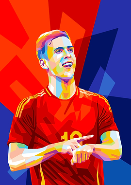 Soccer Player Pop Art