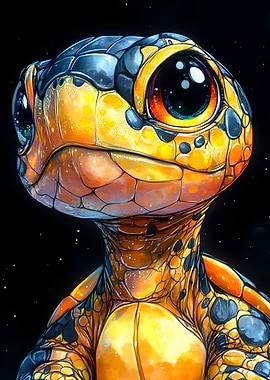 Cute Turtle Illustration Animal