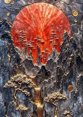 Golden Mountain Sunset