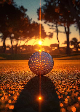 Golf Ball Sunset