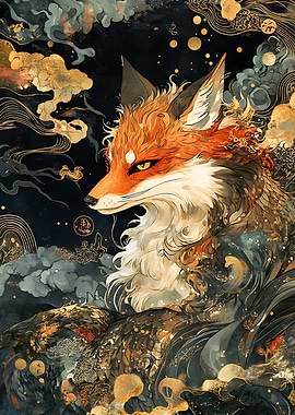 Japanese Kitsune's Gaze