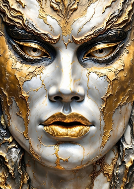 Golden Goddess Face