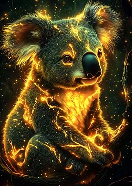 Fiery Koala Animal