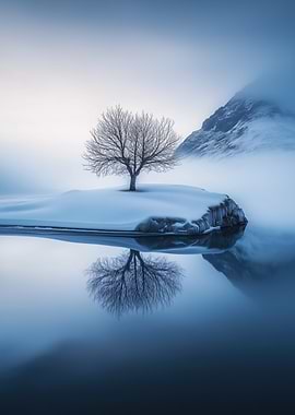 Solitary Tree in Winter