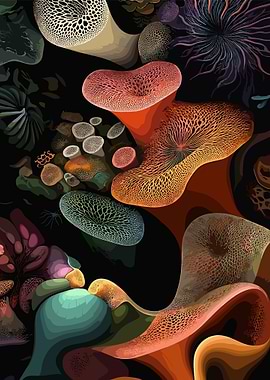 Abstract Coral Reef