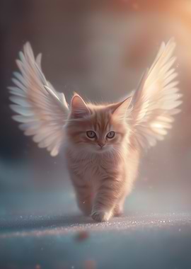 Ginger Angel Kitten