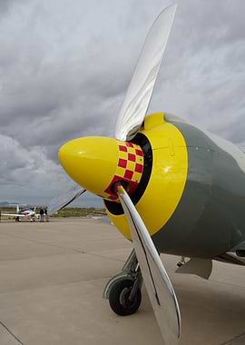 Propeller Plane Close-up