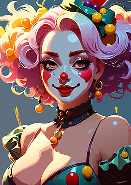 Clown Girl Portrait