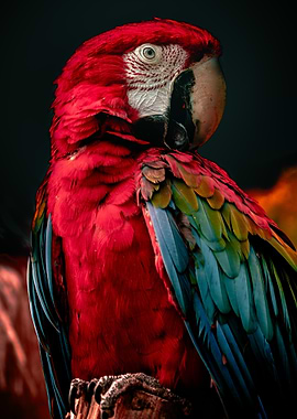 Scarlet Macaw Portrait