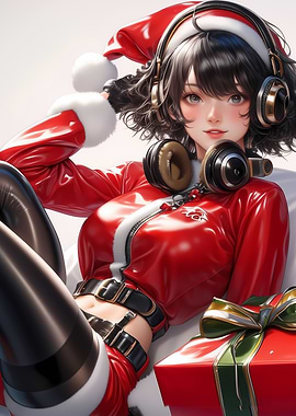 Anime Santa Girl Christmas