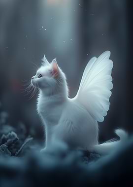 White Angel Cat