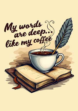 Writing Poetry - My Words are Deep like my Coffee