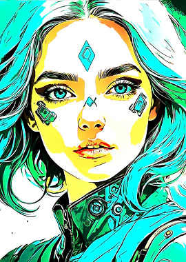 Cyberp Woman Portrait